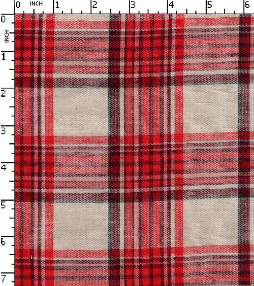 100% Cotton Yarn Dyed Plain Big Check