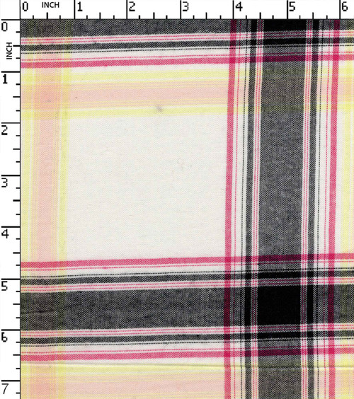 Cotton Polyester Yarn Dyed Plain Big Check