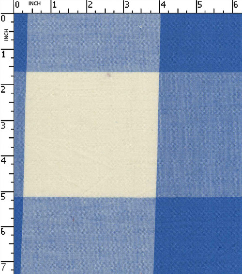 100% Cotton Yarn Dyed Plain Big Check