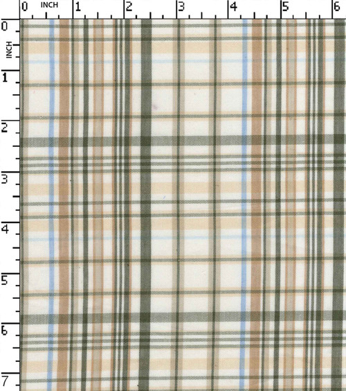 Cotton Polyester Yarn Dyed Plain Medium Check