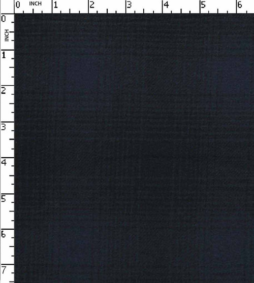 100% Cotton Yarn Dyed Twill Medium Check Navy/Black Brushed  Gsm-212 Mcc-9090-Ga
