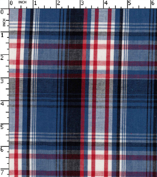 100% Cotton Yarn Dyed Plain Big Check
