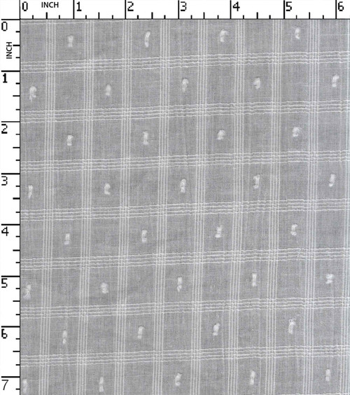 100% Cotton Rfd Dobby Small Check With Butta