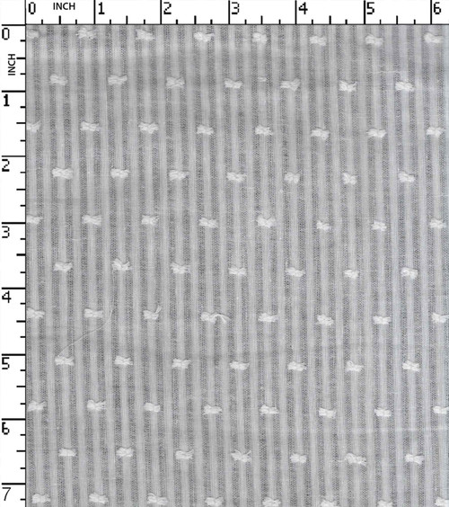 100% Cotton Bleached Dobby Butta Stripe