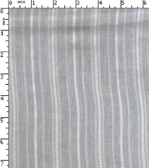 100% Cotton Bleached Dobby Thin Thick Stripe