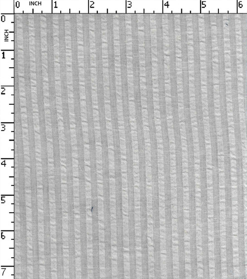 100% Cotton Rfd Seersucker Thin Thick Stripe