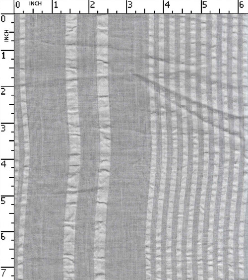 100% Cotton Rfd Seersucker Uneven Stripe