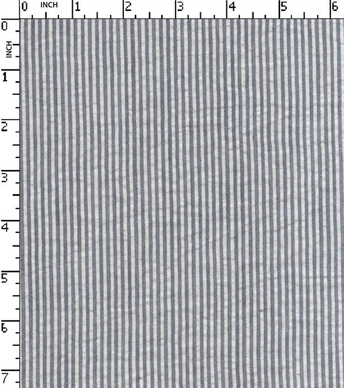 100% Cotton Yarn Dyed Seersucker 2Mm Stripe