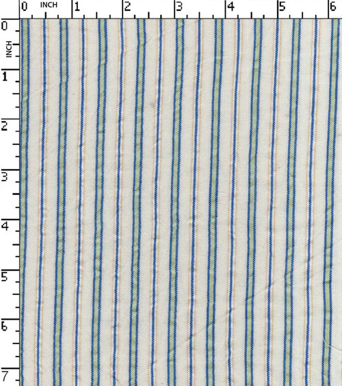 100% Cotton Yarn Dyed Seersucker Thin Thick Stripe