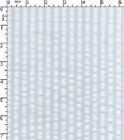 100% Cotton  Yarn Dyed Seersucker 4Mm Stripe