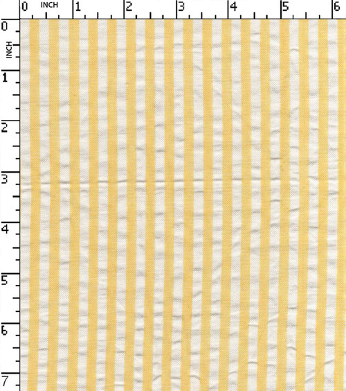 100% Cotton  Yarn Dyed Seersucker 3Mm Stripe