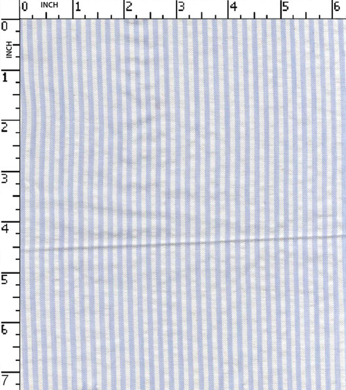 100% Cotton  Yarn Dyed Seersucker 2Mm Stripe
