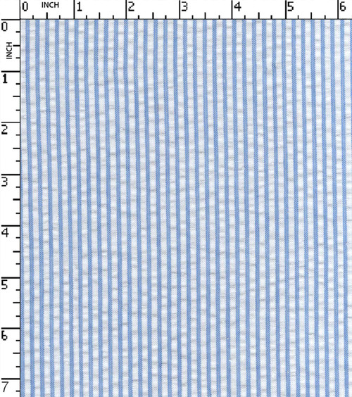 100% Cotton  Yarn Dyed Seersucker Thin Thick Stripe
