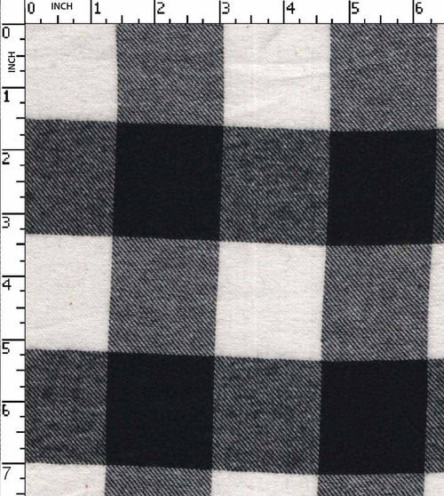100% Cotton Yarn Dyed Twill Buffalo Check Black/White   Gsm-145 Mcc-9099-Ga