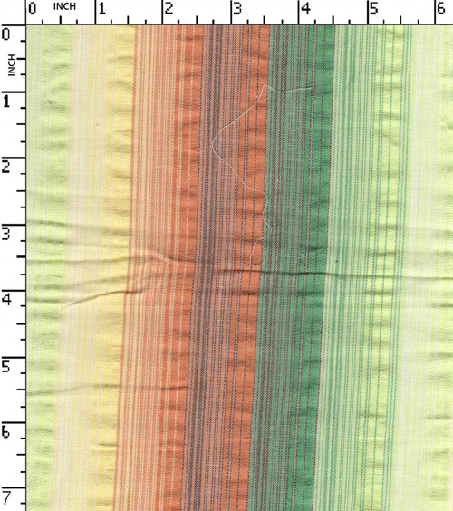 100% Cotton  Yarn Dyed Seersucker Thin Thick Stripe