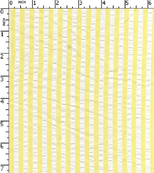 100% Polyester  Yarn Dyed Seersucker 4Mm Stripe