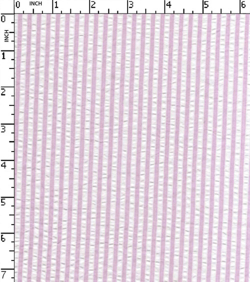 100% Polyester  Yarn Dyed Seersucker Thin Thick Stripe