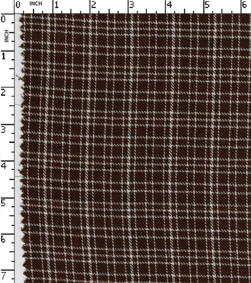 100% Cotton  Yarn Dyed Twill Small Check