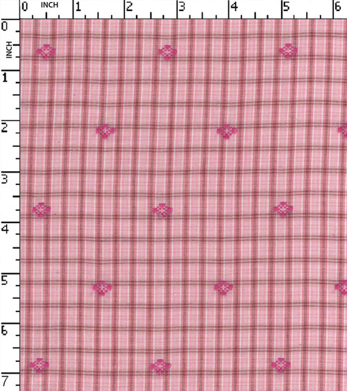 100% Cotton  Yarn Dyed Dobby Small Check