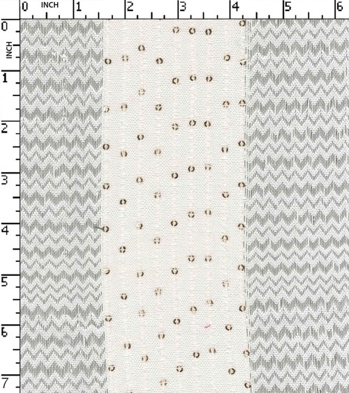 Cotton Lurex Yarn Dyed Dobby Uneven Stripe