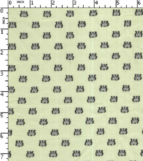 90% Cotton 10% Polyester Yarn Dyed Dobby Butterfly/ Bow Butta