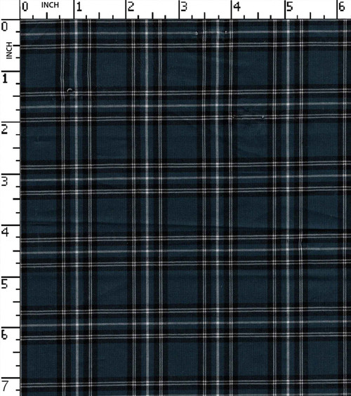 100% Cotton Yarn Dyed Plain Medium Check