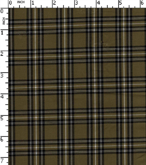 100% Cotton Yarn Dyed Plain Medium Check