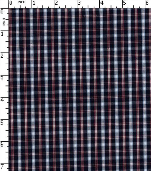 100% Cotton Yarn Dyed Plain Small Check