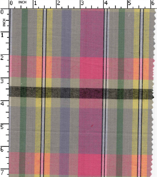 100% Cotton Yarn Dyed Plain Big Check