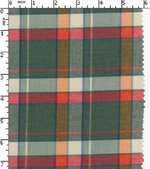 100% Cotton Yarn Dyed Plain Big Check