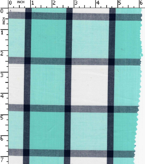 100% Cotton Yarn Dyed Plain Medium Check