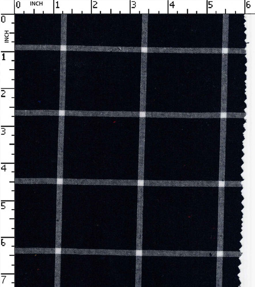 Cotton Polyester Yarn Dyed Plain Medium Check