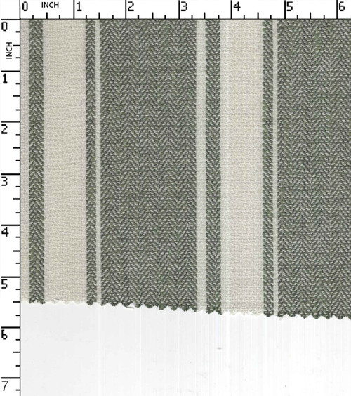84% Cotton 16% Polyester Yarn Dyed Herringbone Broad Stripe