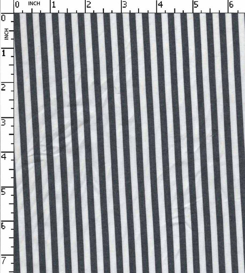 100% Cotton Yarn Dyed Plain Candy Stripe Navy/White   Gsm-84 Wid-25-Ga