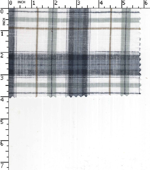 100% Cotton Yarn Dyed Plain Big Check