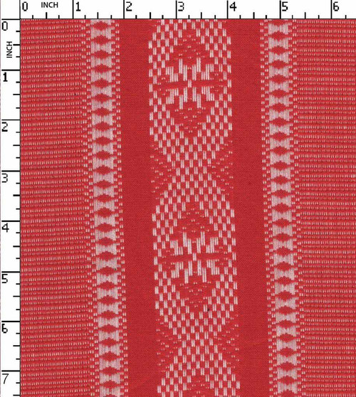 100% Cotton Yarn Dyed Jacquard Jacquard Stripe Red/White   Gsm-166 Wid-36-Ga
