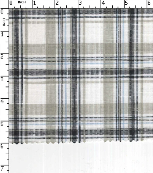 100% Cotton Yarn Dyed Plain Big Check
