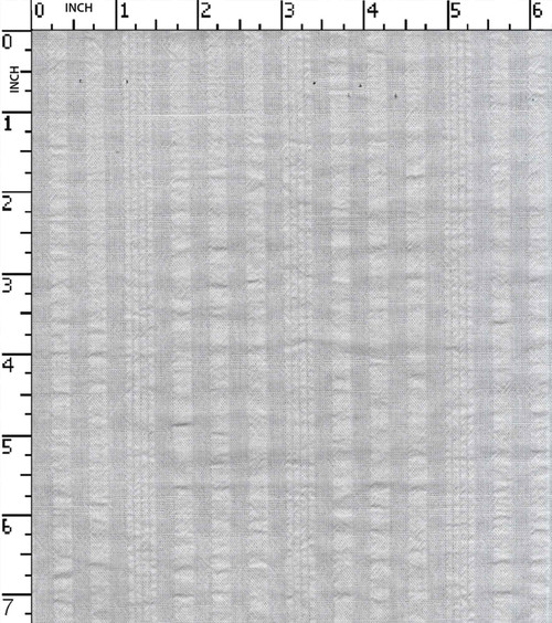100% Cotton Bleached Seersucker Thin Thick Stripe