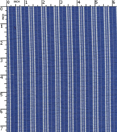 Cotton Polyester Yarn Dyed Seersucker Thin Thick Stripe