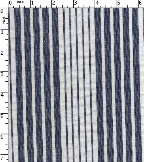 100% Cotton Yarn Dyed Seersucker Thin Thick Stripe
