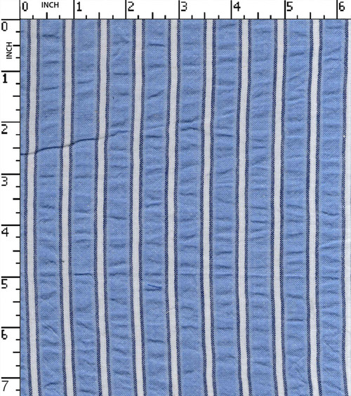 100% Cotton Yarn Dyed Seersucker Thin Thick Stripe