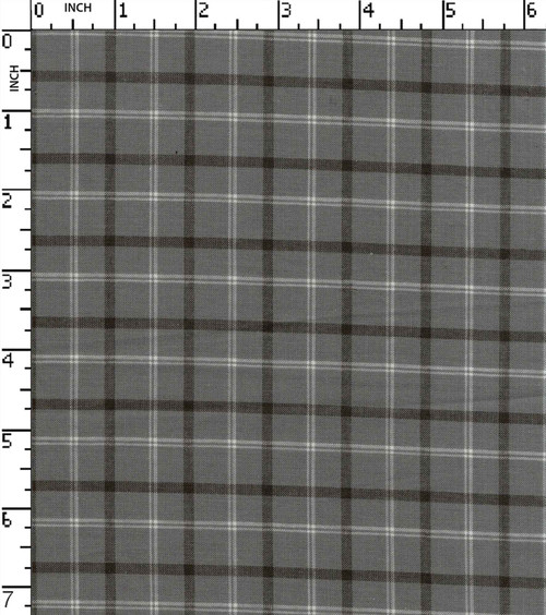 Cotton Polyester Yarn Dyed Plain Medium Check