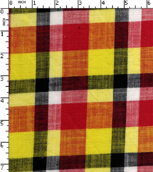 100% Cotton Yarn Dyed Twill Big Check