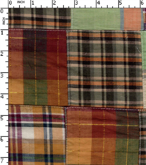 100% Cotton Yarn Dyed Plain Patchwork