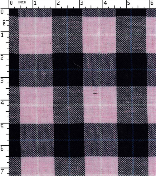 100% Cotton Yarn Dyed Twill Medium Check