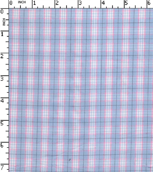 100% Cotton Yarn Dyed Plain Small Check