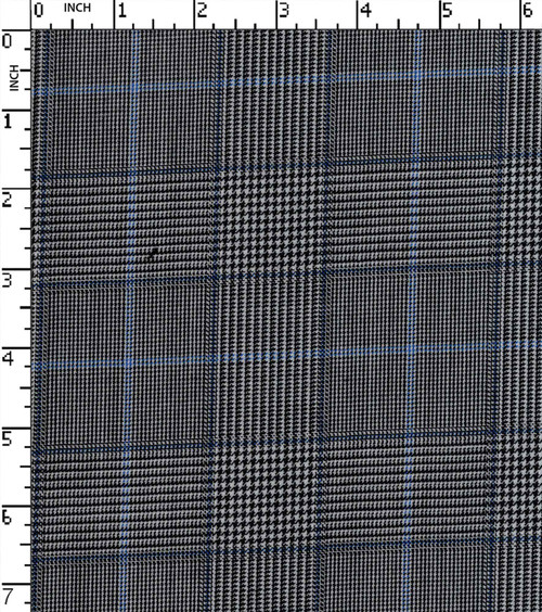 65% Polyester 35% Wool Yarn Dyed Dobby Big Check