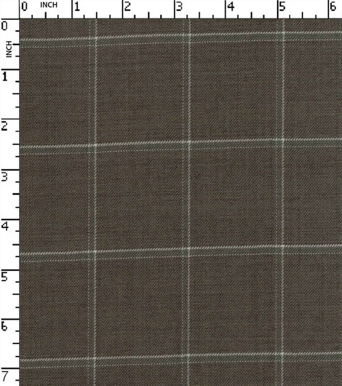 51% Polyester 48% Wool 1% Lycra Yarn Dyed Twill Big Check