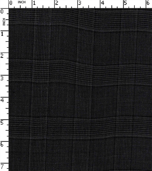 54% Polyester 45% Wool 1% Lycra Yarn Dyed Dobby Medium Check