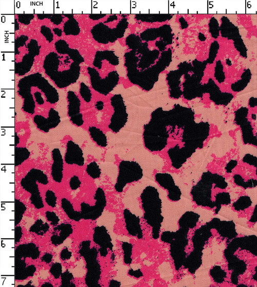 100% Cotton Printed Satin Leopard